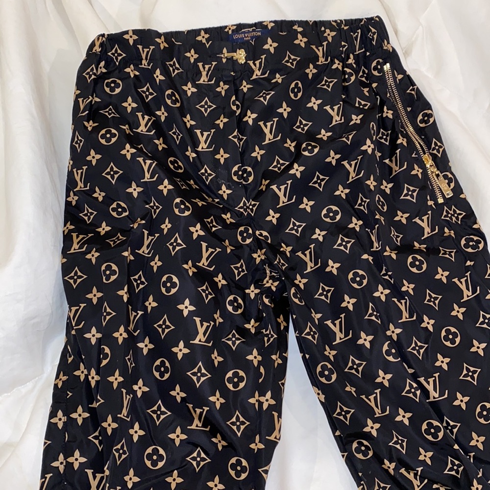 GRAPHIC MONOGRAM NYLON JOGGING PANTS